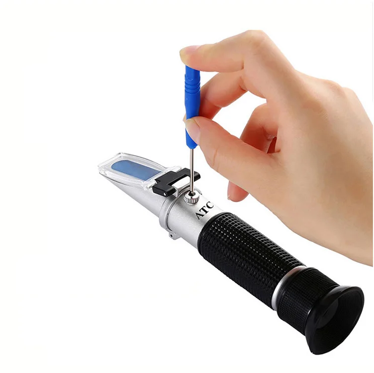 Veterinary Automotive Refractometer Ethylene Glycol: -60~0 and 0~100% Battery Fluid 1.10~1.40kg/l