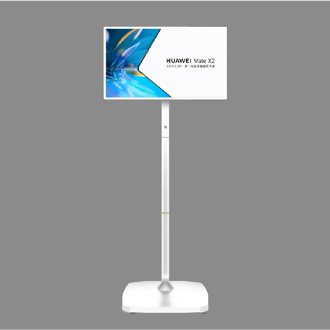 Standing Floor 31.5 Inch Color E Ink Display Totem Battery Powered Eco-Friendly Technology Half-Year Usage Time E-Paper Screen