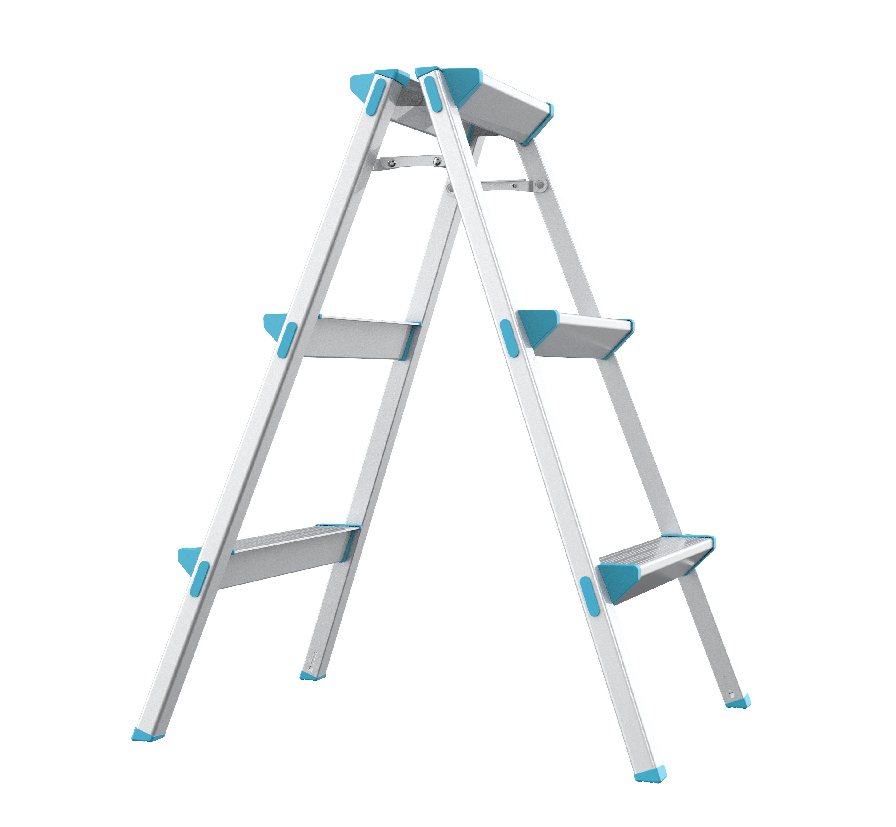 Алюминиевые лестницы для выравнивания книжных полок