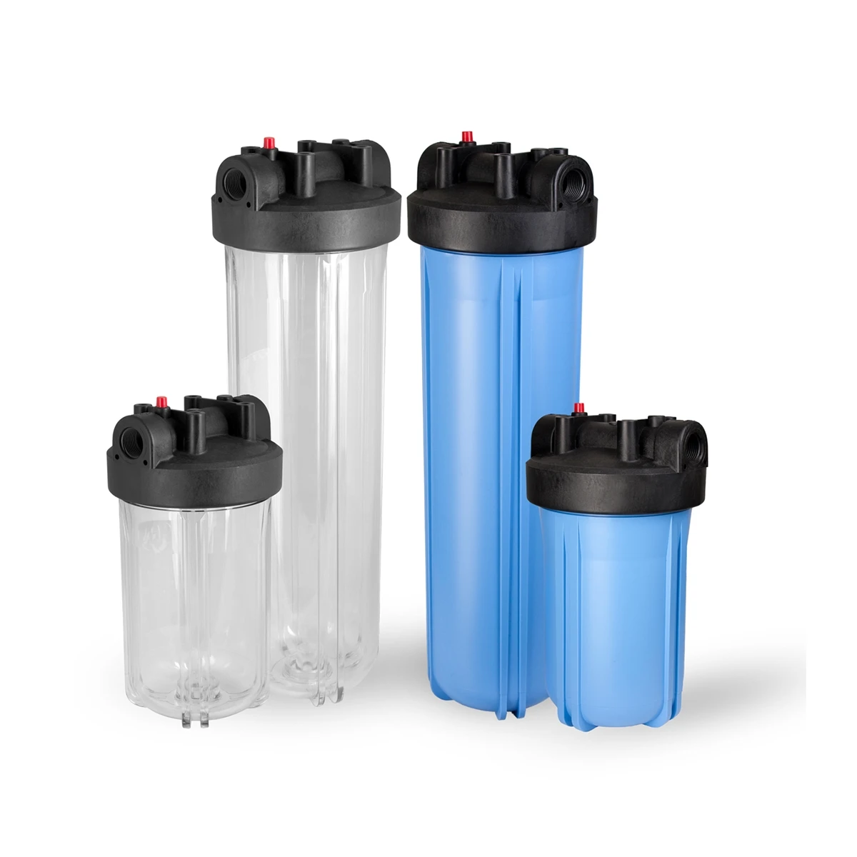 Manufacturer 10/20 Inch Whole House Big Blue Plastic Clear Water Filter Housing With Jumbo Big Blue Filter Housing