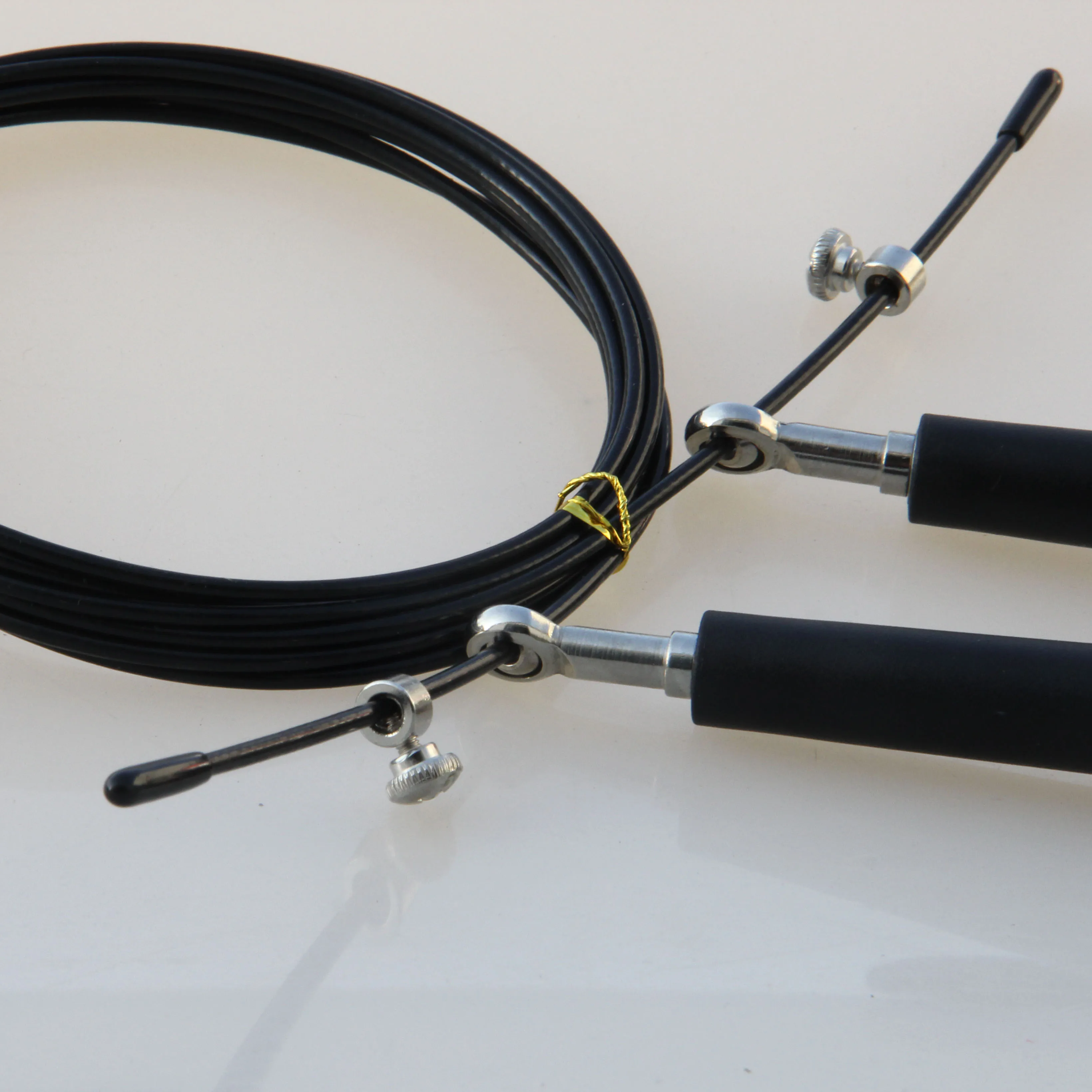 Professional wholesale heavy duty adjustable bearing springseil movement weighted speed pvc steel wire skipping rope