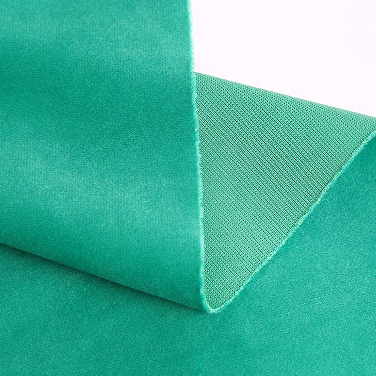 Polyester Microsoft  high quality red black italian holland velvet velour upholstery Fabric wholesale  for sofa pillow curtain