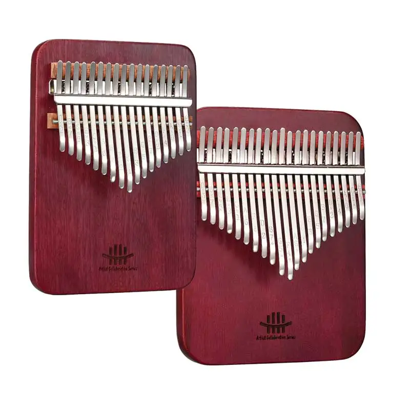 Portable 17/21Keys Kalimba Thumb Piano Musical Instrument Gift Wooden Finger Thumb for Kids and Adults