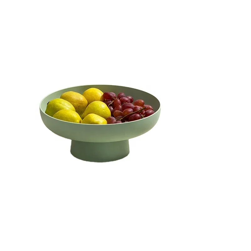 Solid Color Plastic Large Fruit Bowl Home Decor Accessories Strainer Sieve Drainer Fruit Basket Food Bowl Factory Dishes Plates