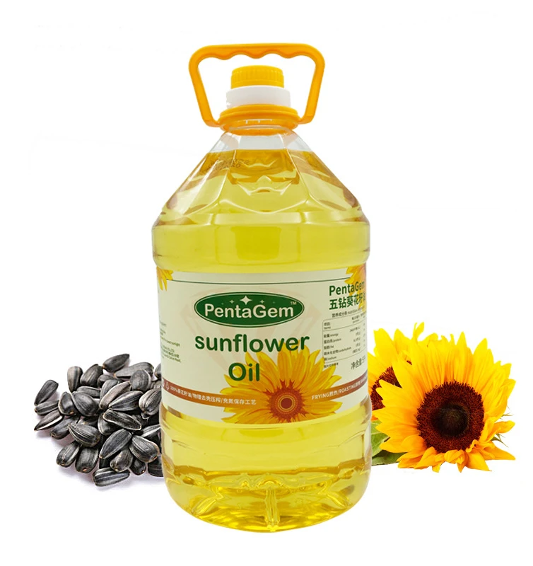 Ukraine original imported sunflower oil edible oil first class pressed vegetable oil 5000ml (1600484057663)