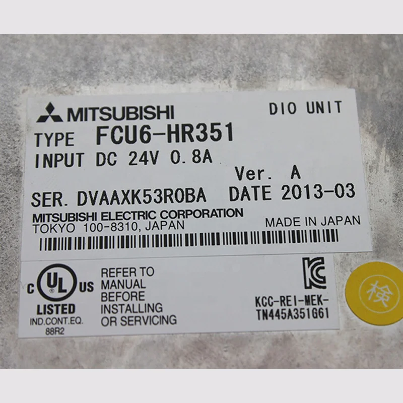 Оригинальный Mitsubishi плата ввода-вывода FCU6-HR351 системы на солнечной