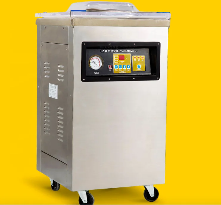 DZ400 DZ500 DZ600 single chamber vacuum plastic bag sealing machine, food bag vacuum sealer
