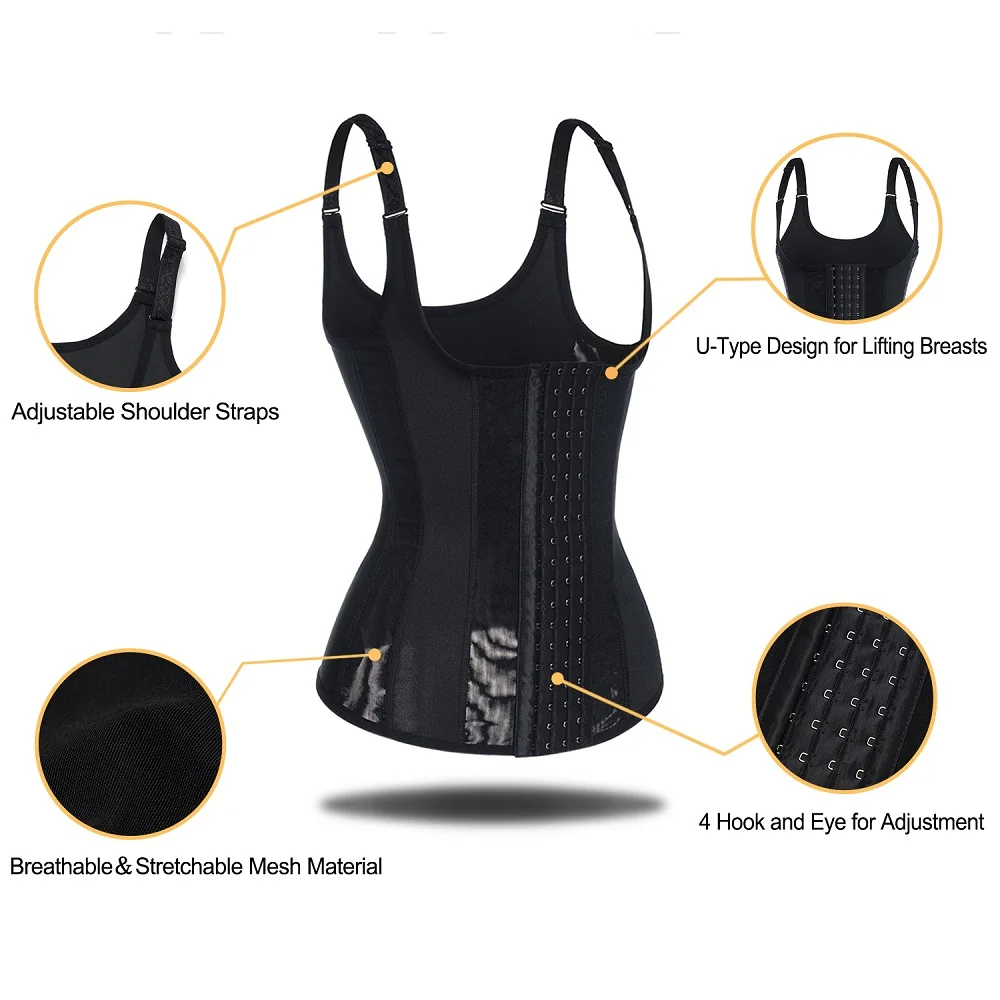 camiseta sin mangas mujer womens weight loss tummy control shaping tank top shapewear waist trainer vest