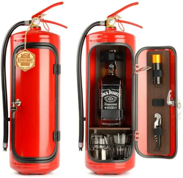 Novelty Portable Fire Extinguisher Shape Container Whisky Beer Wine Beverage Liquor Storage Dispenser Beer Water Barrels Gift