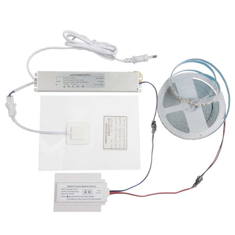 FICLUX 5A 60W Stepless Dimmer Multifunctional touch mirror sensor switch LED light dimming touch sensor switch