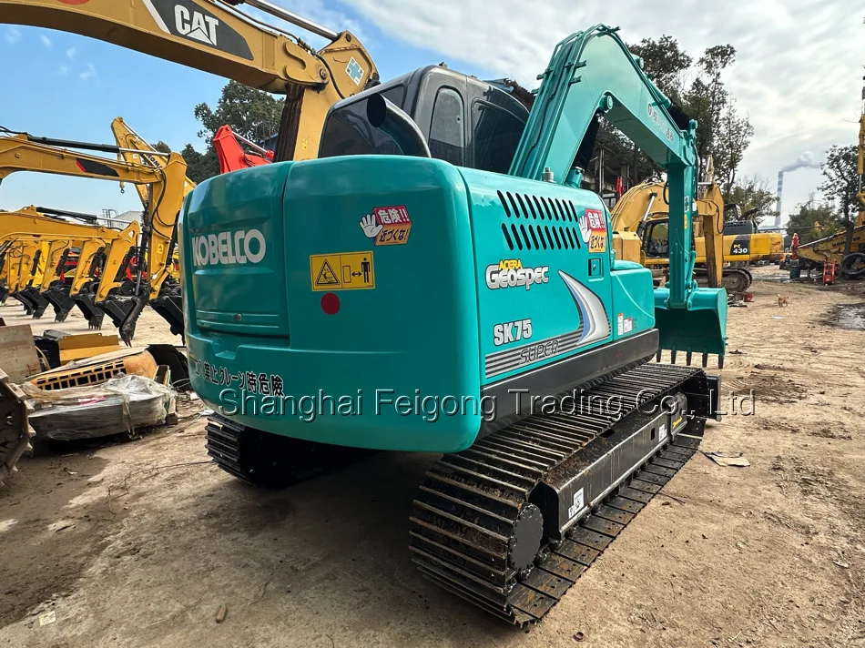 99% Новый 2023 оригинальный экскаватор Kobelco sk75 Janpan б/у гидравлический гусеничный 7 тонн
