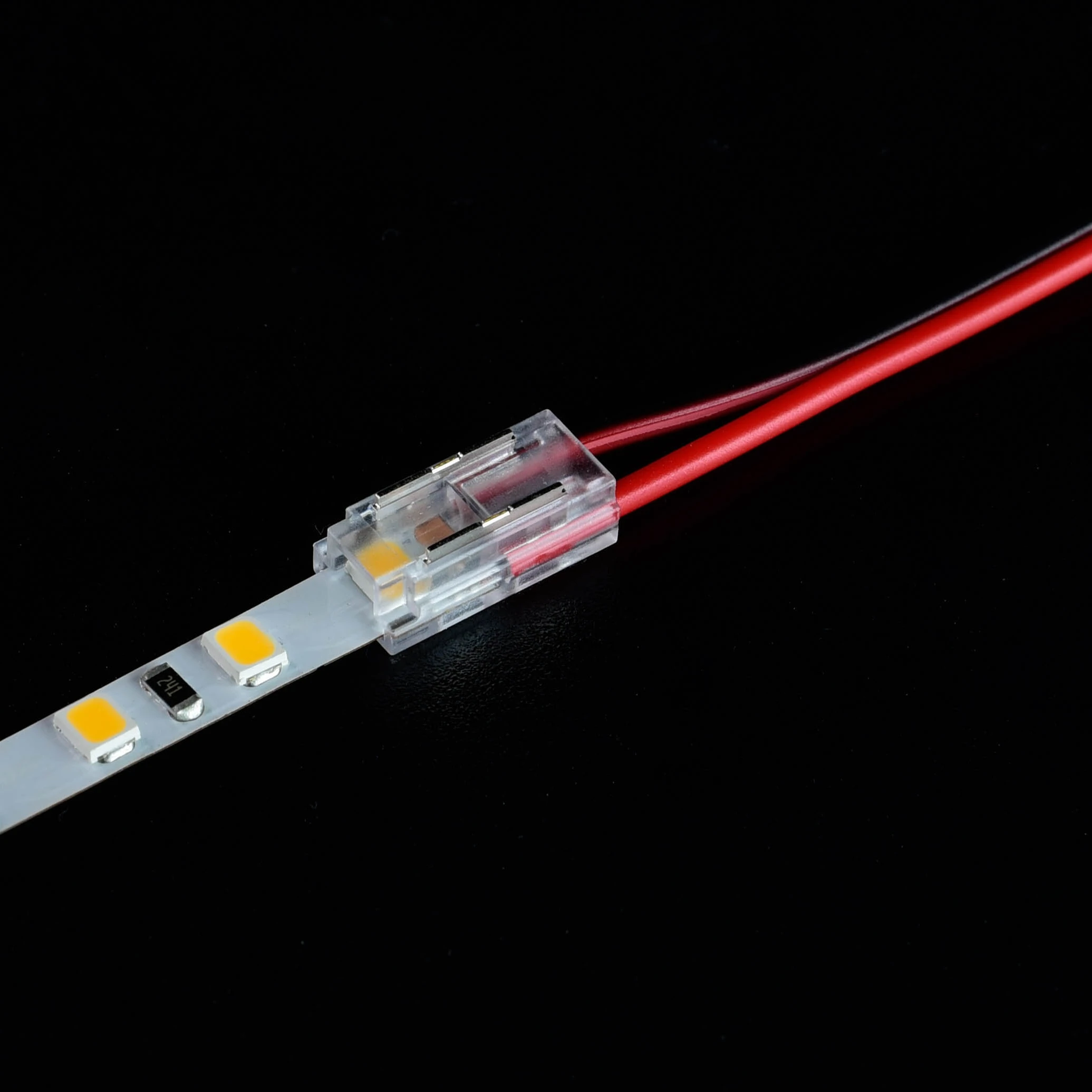 Soldering free 2pin 3pin 4pin Connector for 8mm10mm 12mm  smd   cob IP20 none waterproof led strip light