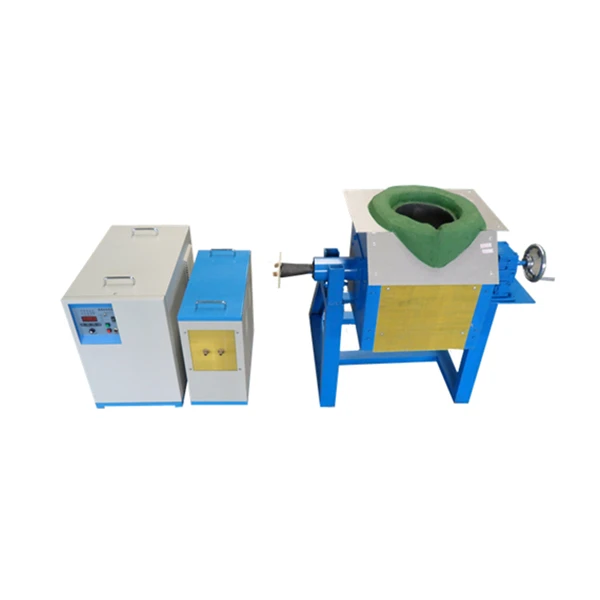 15KW Medium Frequency Induction Melting Smelting Furnace For Gold Aluminum