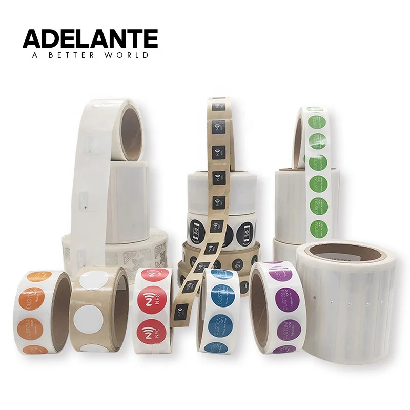 Производитель ADELANTE, оптовая продажа, индивидуальная программируемая антиподделка, наклейка с этикетками NFC