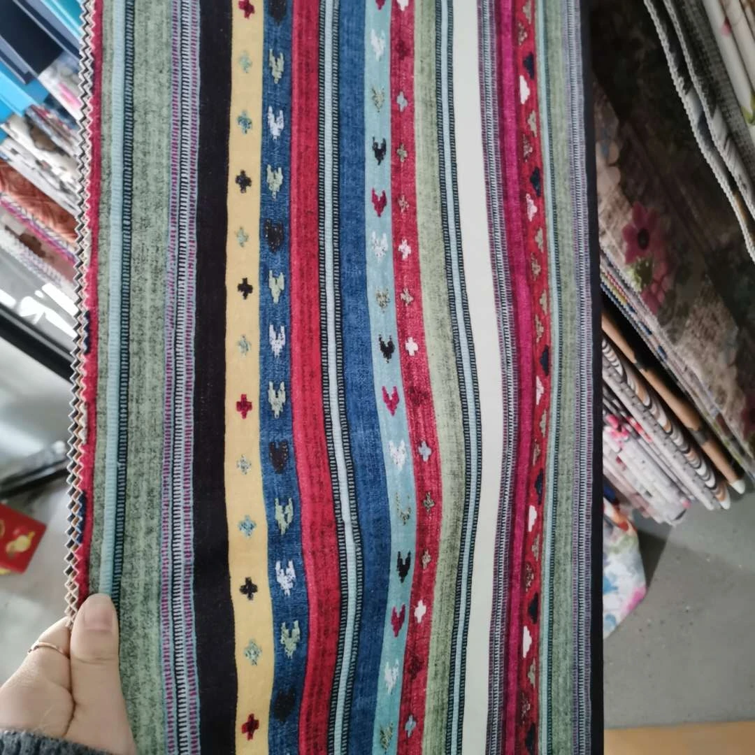 cushion cover fabric digital printing super soft fancy China textile fabric