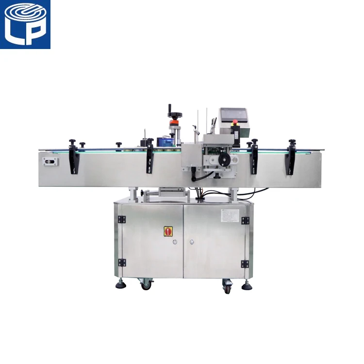 Adhesive Bottle Labeling Machine / Round Bottle Sticker / pressure sensitive labeler for can   body