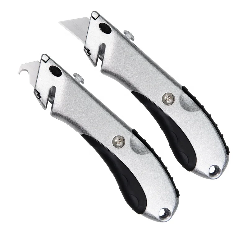 Горячая Распродажа быстросменное лезвие алюминиевый сплав универсальный нож острый резак с резиновой рукояткой Лоскутные резаки