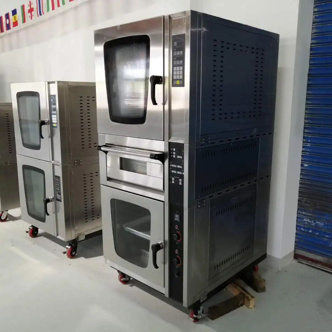 Commercial 3 Kinds Electric Hot air Convection Steamer Oven Ferment Oven Commercial Combination Ovens