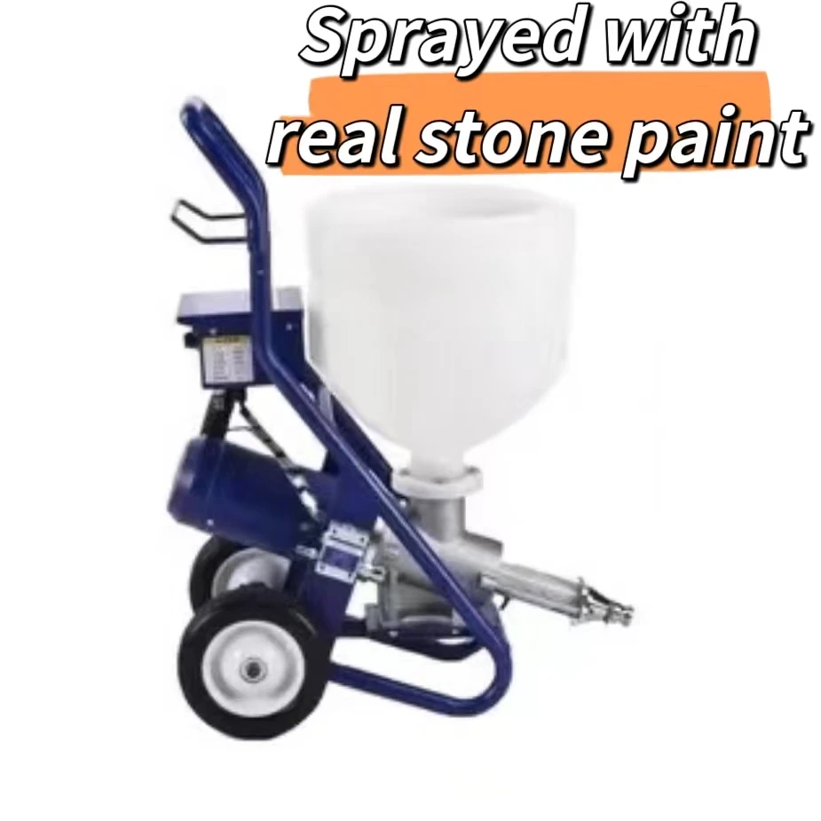 Real stone paint spraying texture spraying machine for sale