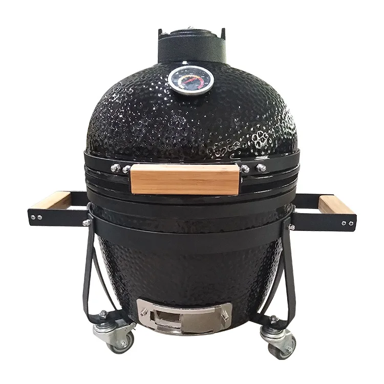 Керамический гриль для барбекю 14 дюймов камадо зеленое яйцо