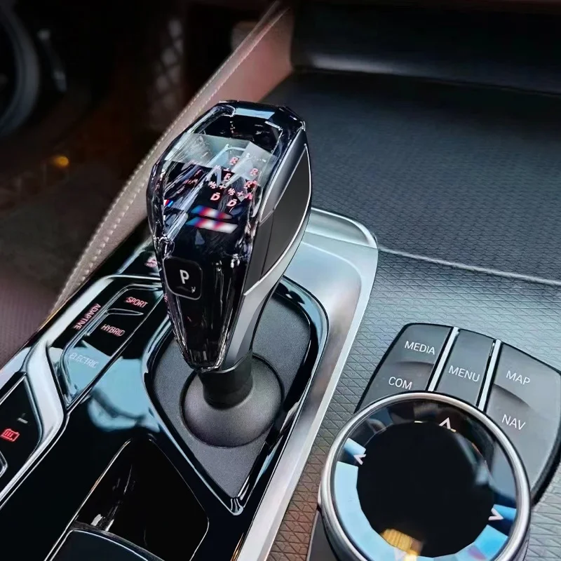 Hot Selling Three-piece Set LED Crystal Gear Shift Knob Shifter Handle For BMW 5 Series G30 G31 G38 Car Interior Upgrades