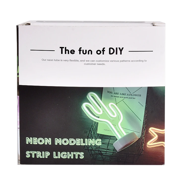 Flexible Customize Lampstand Neon Sculpture Light, Strong Plasticity Neon Christmas Decorative Light