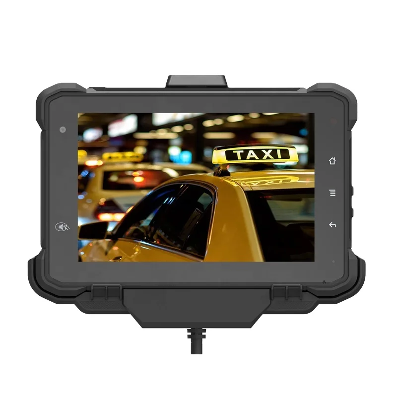 7 Inch Android tablet rugged vehicle mounted 4G GPS tablet with Docking Station for taxi mdt solution
