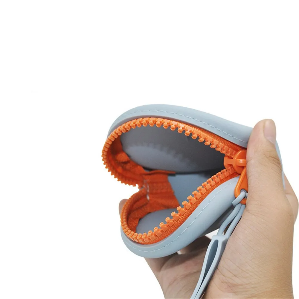 Cheap Silicone Coin Purse Keychain Bag Keyring Ornament Simple Data Cable Organizing Bag Wallet Mini Headset Bag Storage Box