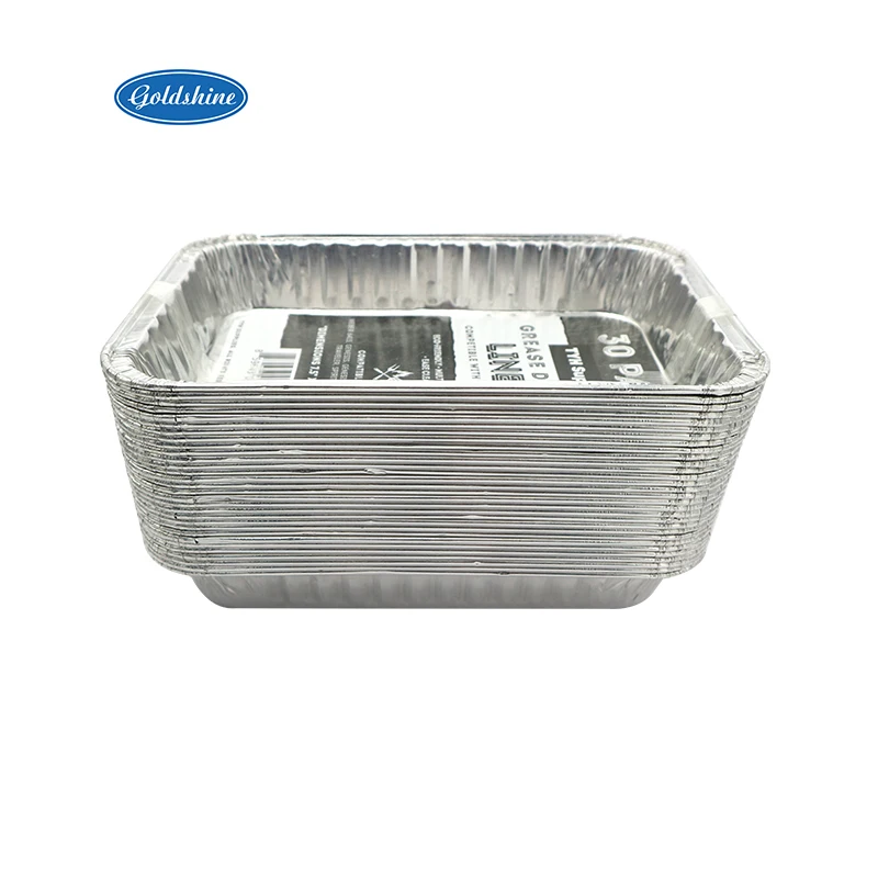 Recyclable Aluminum Foil Container for Food Packaging for Barbecue Oven Takeaway Oven Packaging