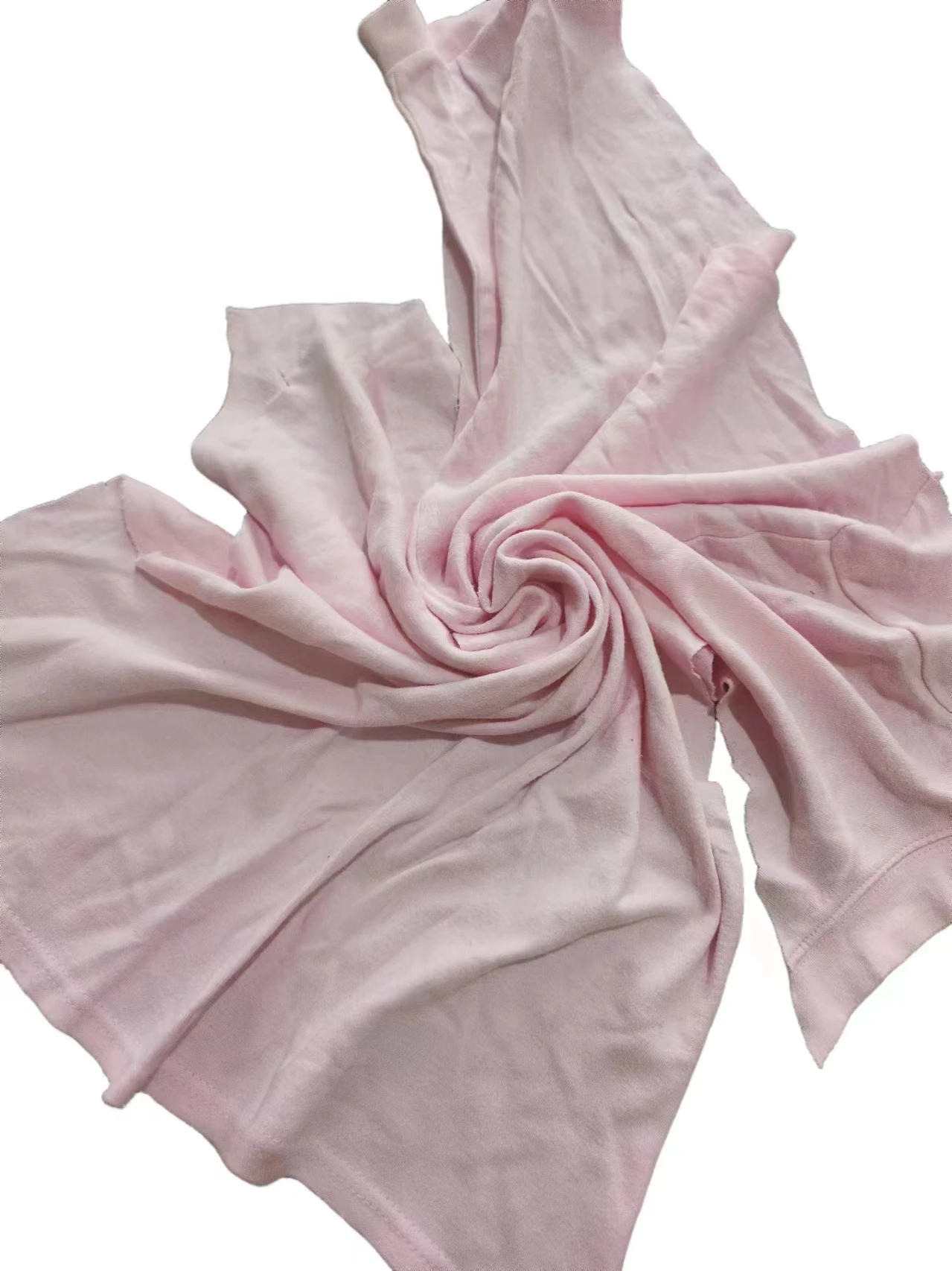 High Absorption Industrial Cleaning Cloth Rags Light Color Recycled Cotton T-Shirt Rags Strong Used for Cleaning