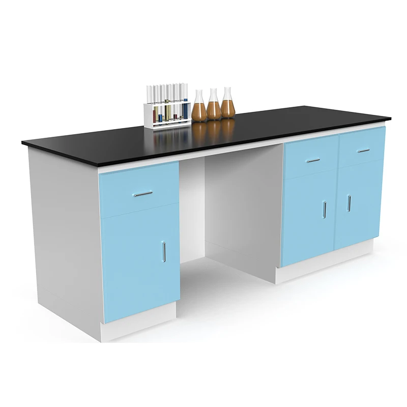 Lab furnitures Classroom lab equipment Lab workbench with reagents rack