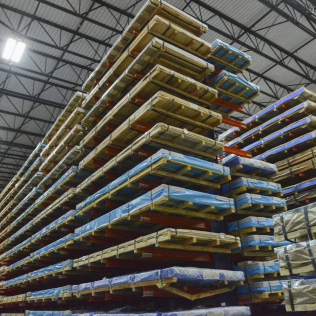 Peterack Manufactured In China Best Price Structural Pc Double Sided Cantilever Racking For Timber Storage Warehouse Rack Stack