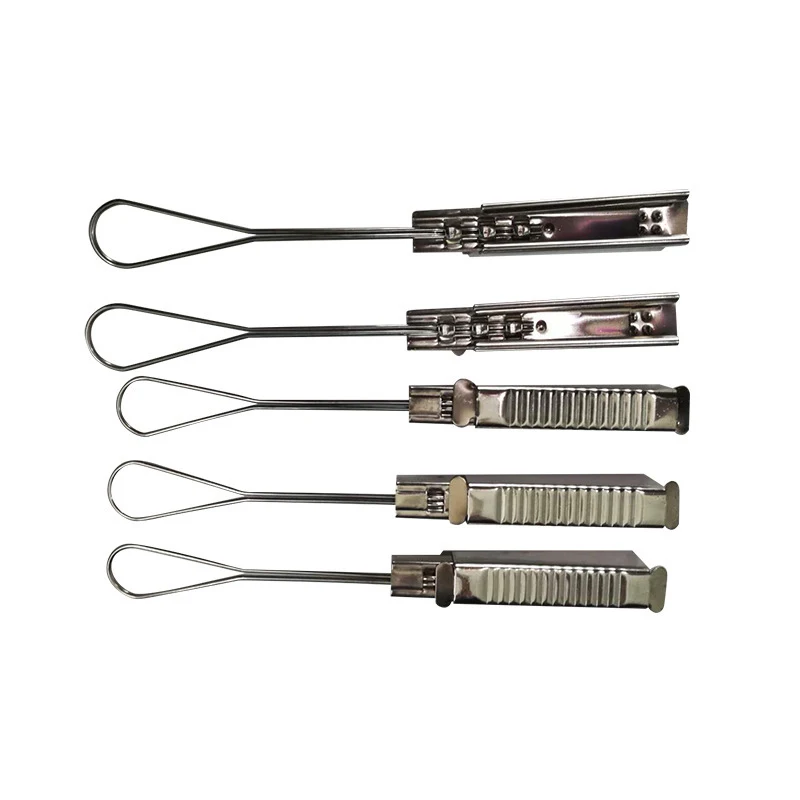 FTTH Flat Drop Wire Tension Clamps Tension Clamp For Flat Type Ftth Drop Cable