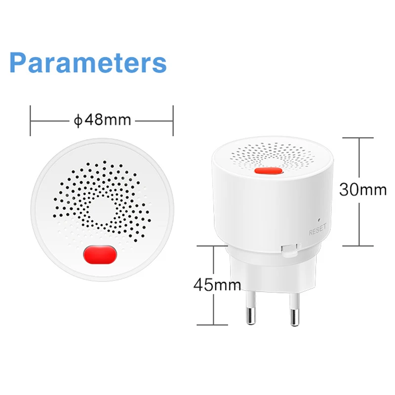 APP Real-time Monitoring Smart Home Kitchen Safety Sound Alarm Gas Leakage Detector Tuya Zigbee Natural Gas Sensor