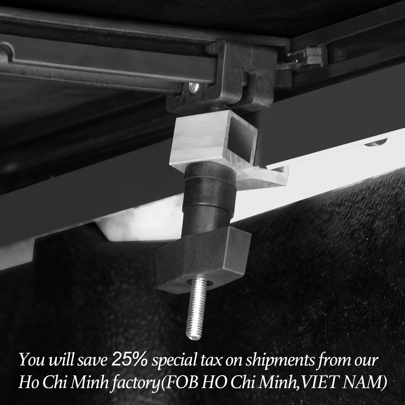 Waterproof Soft Vinyl Tri-fold Folding Truck Bed Tonneau Cover For Pick Up Covers Toyota  Dodge Ford F150 5.5 5.8 6.6 8'