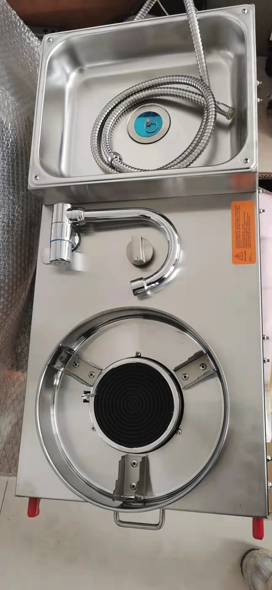 Factory price customized Stainless steel kitchen for camping trailer caravans
