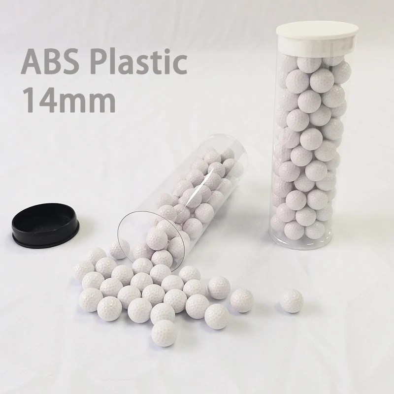 Exquisite Mini PVC Drum 14mm Golf Small White Ball ABS Plastic Durable Golf Balls