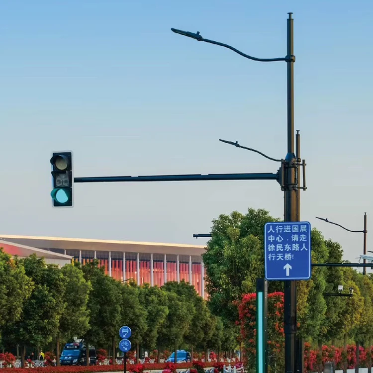 Promotional Top Quality Led Street Pole Light Circuitry Design Multifunctional Street Sign Pole