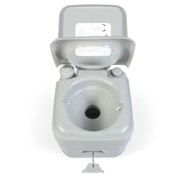 
China 10L High quality plastic portable camping toilet with two sprayer 