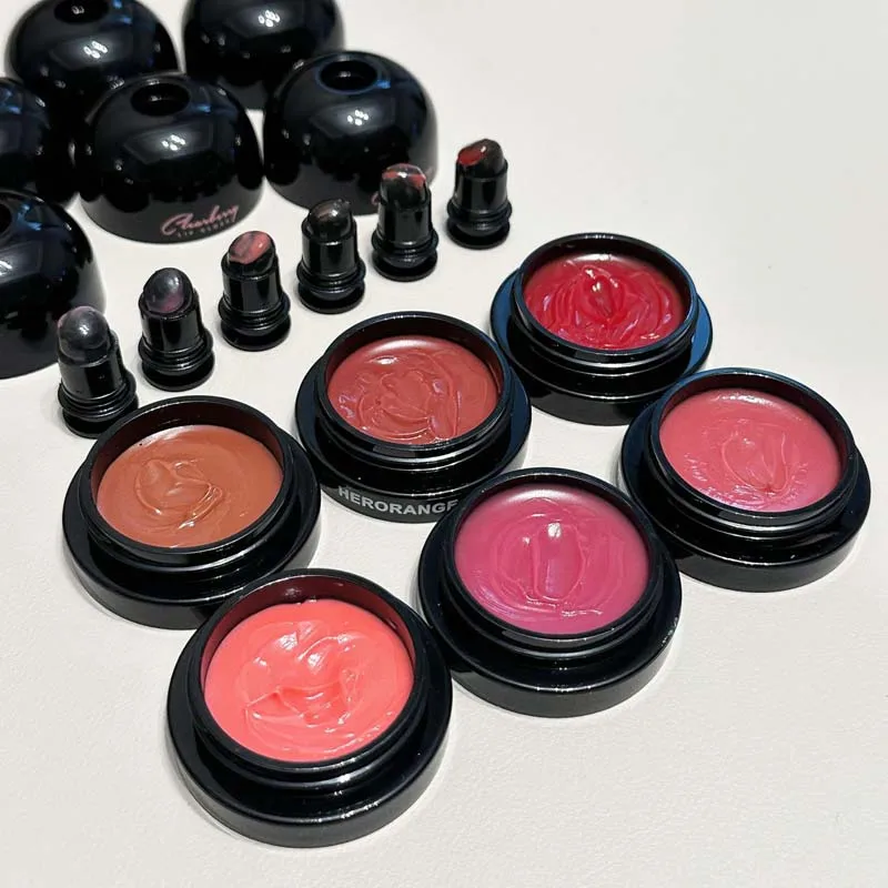 HERORANGE Clear Berry Lip Ointment Tonifying Lips Plump Moisturizing Nourishing 6 Colors Mirror Solid Lip Gloss