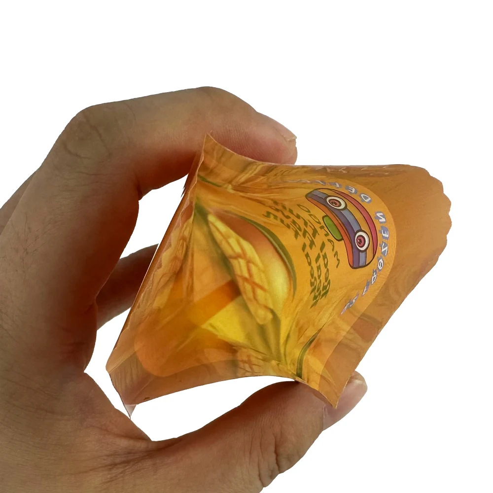 Eco friendly wholesale glossy finished food grade plastic back seal custom printed ice popsicle lolly packaging bags