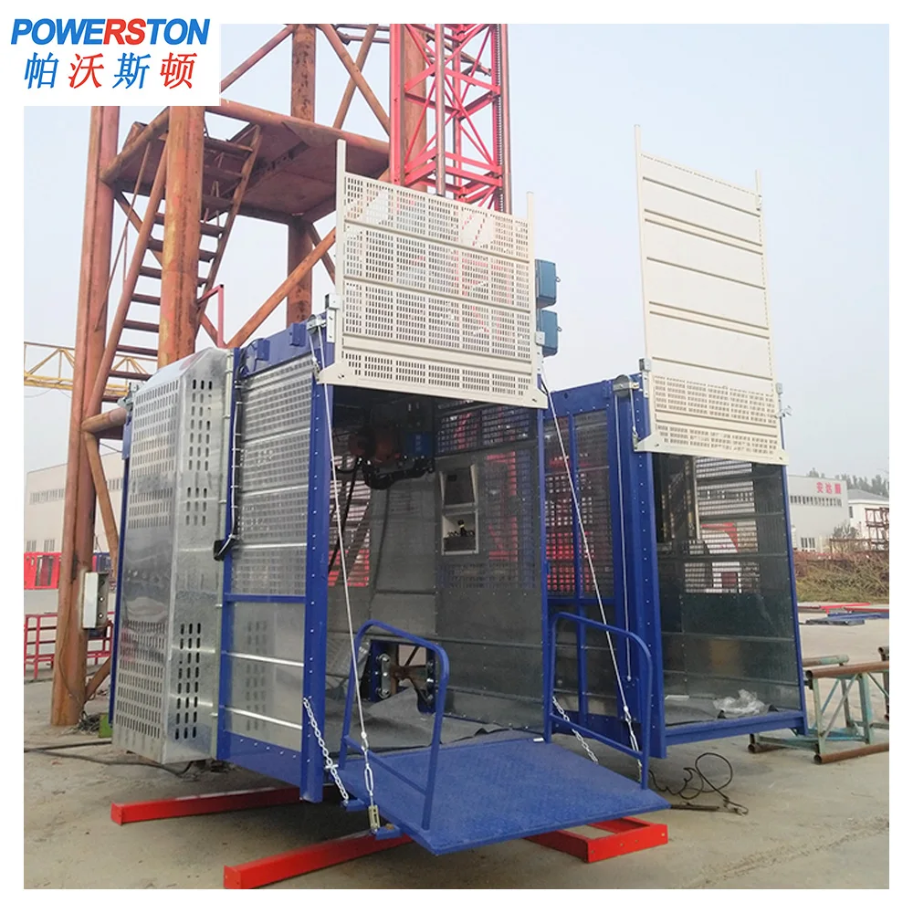 Building Hoist 4000kg Motor Personnel Material Elevator Construction Hoist For High Rise Buildings