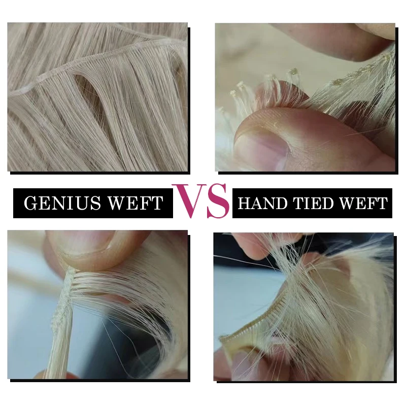 Русские тонкие невидимые гениальные волосы для наращивания двойные натянутые человеческие волосы гениальный уток