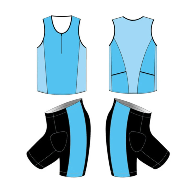 Custom-Designed Sleeveless Triathlon Wetsuit Bicycle Club Bike Team Cycling Triathlon Clothing Skin tight suit Jersey Tri Suit