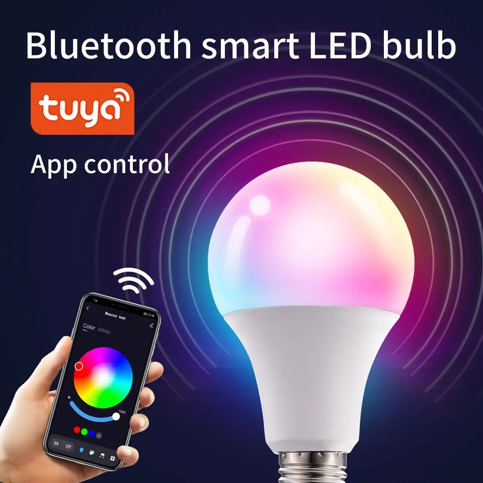 Fxpot умный светодиодный свет оптовая продажа с фабрики приложение Tuya управления RGB Изменение цвета E27 B22 10 Вт Led Smart Light Alexa лампы