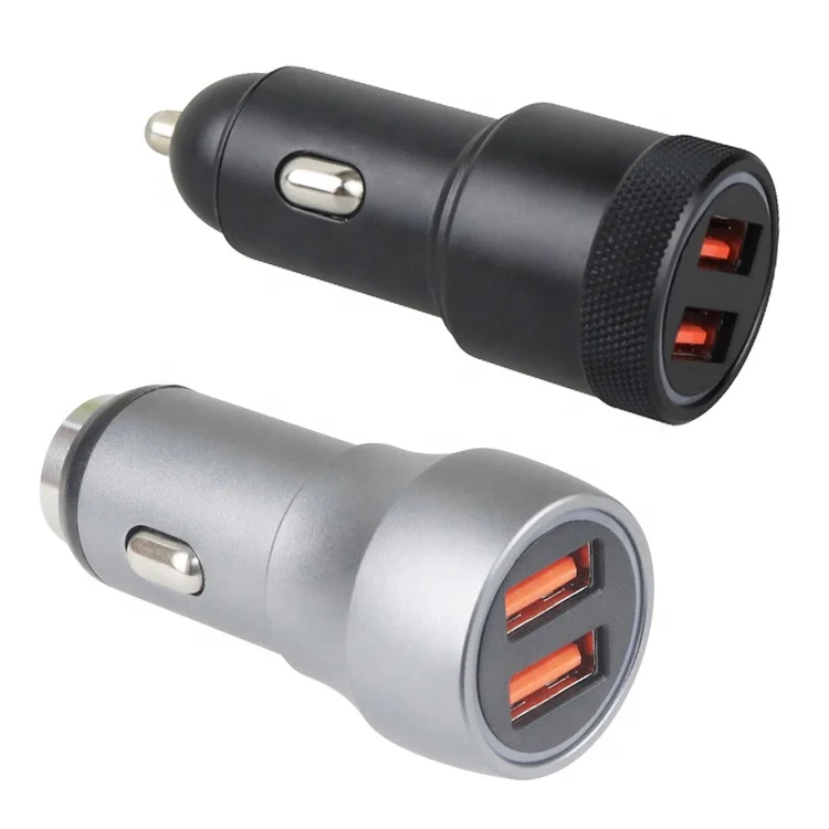 Сверхбыстрая зарядка от вспышки 36 Вт двойной QC 3,0 Type-C порт USB Type C PD автомобильное зарядное устройство алюминиевый прикуриватель с выходом 5 В