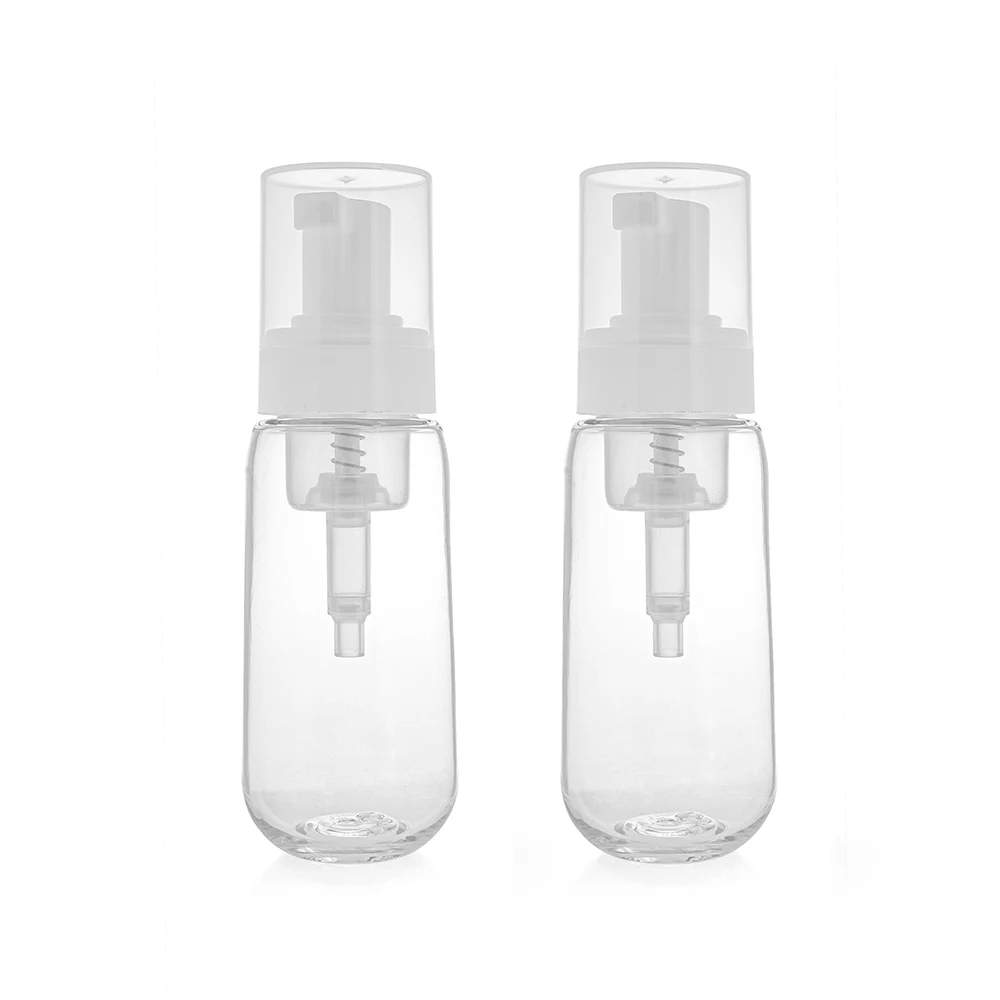 foam bottle 80 ml transparent plastic luxury cosmetic containers cleanser foamer pump bottle foam dispenser bottle