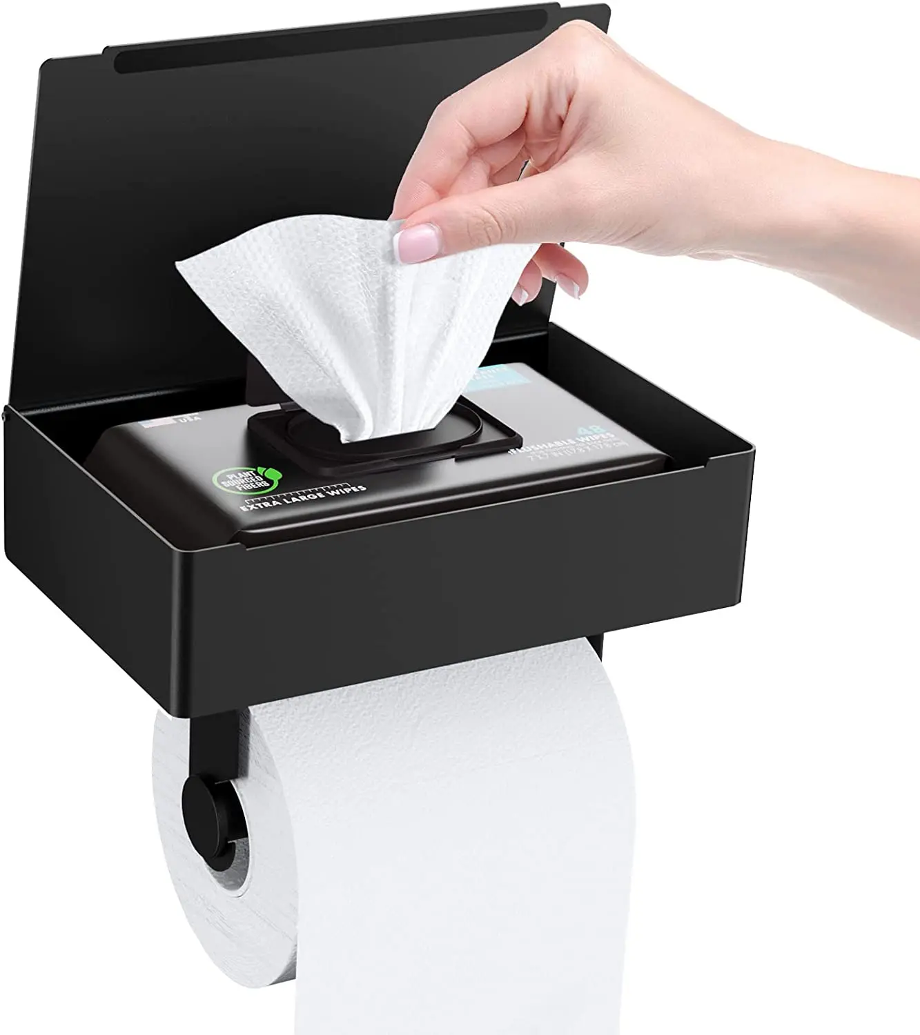 WC Rolhouder подставка для салфеток из нержавеющей стали держатель без сверления туалетной бумаги настенный с полка хранения коробка