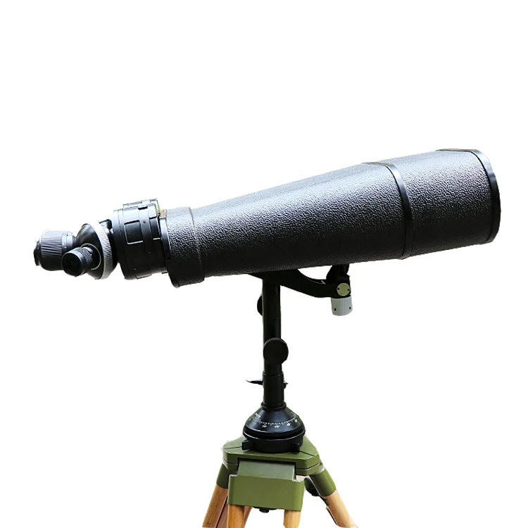 Outpost binoculars W25-40*100 binoculars factory direct sale wooden stand with leather tripod mirror Telescope