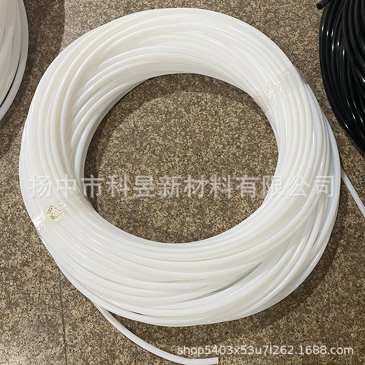 Teflon insulation hose milky white PTFEPTFEOil pipe four fluorine tube chemical conveying pipe